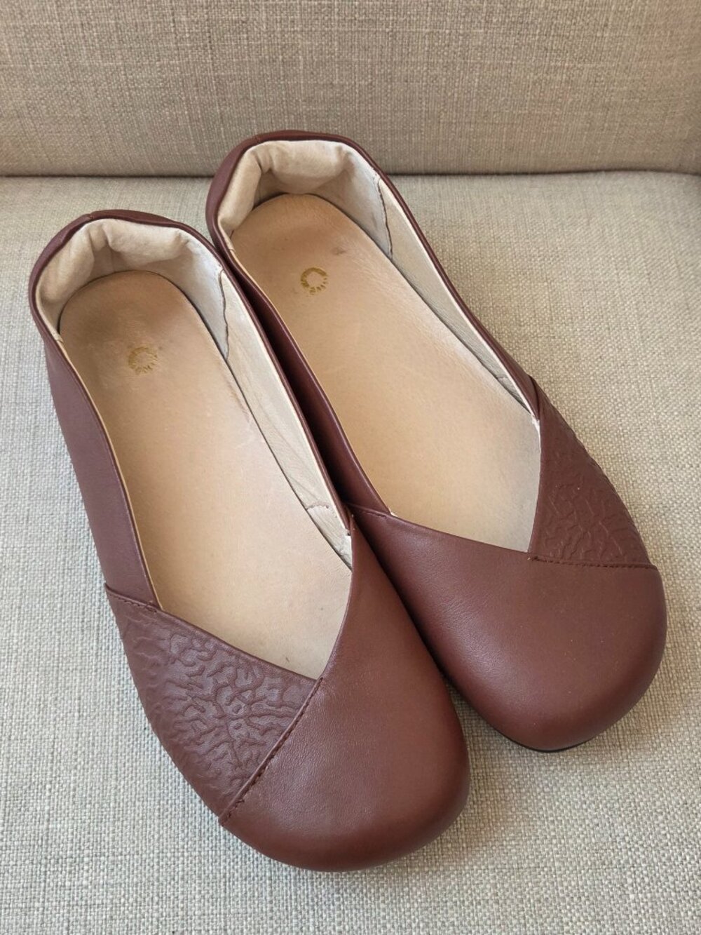 Xero Shoes Phoenix Flats Size 10 Brown Toe Barefoot Zero Drop Womens